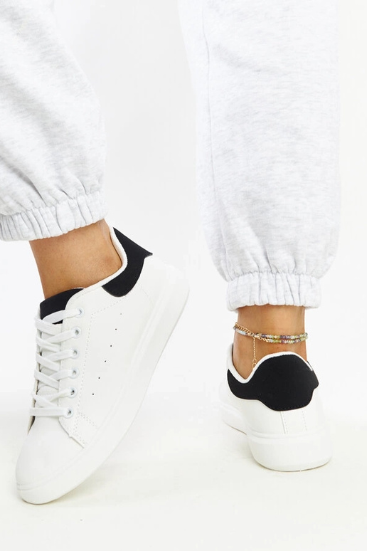Sort og hvid Ariam platform sneakers
