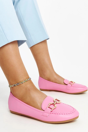 Mørke lyserøde mokkasiner...