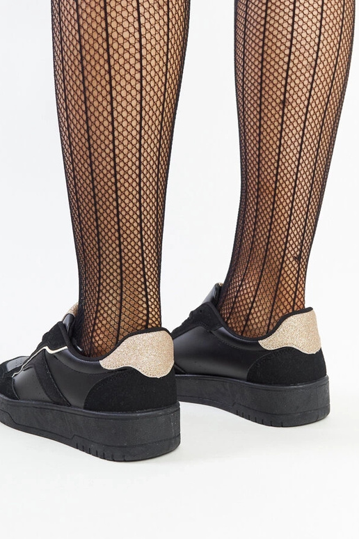 Schwarze Walda Plateau-Sneaker