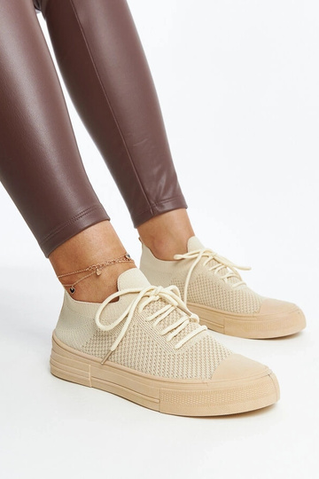 Lysbeige letvægts Senaida sportssneakers