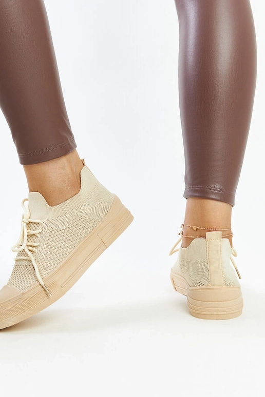 Lysbeige letvægts Senaida sportssneakers