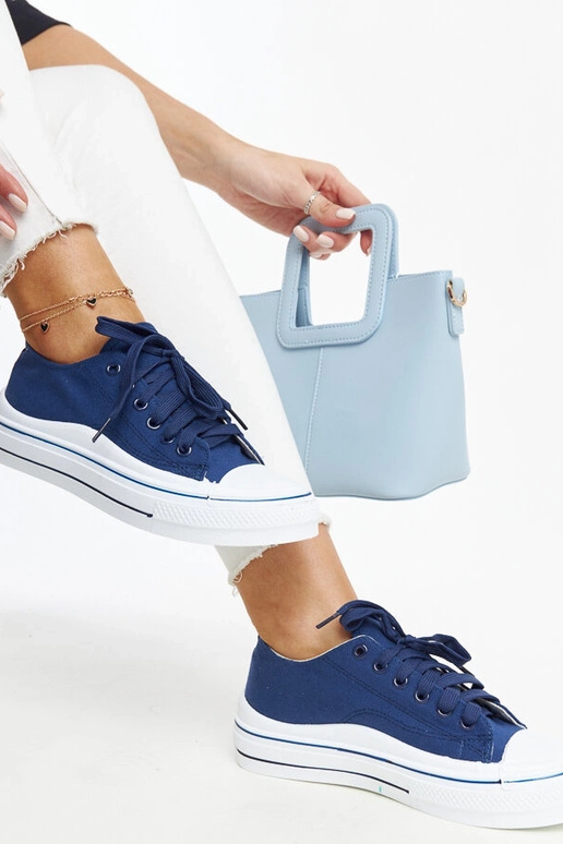 Donkerblauwe platform sneakers Anbarin