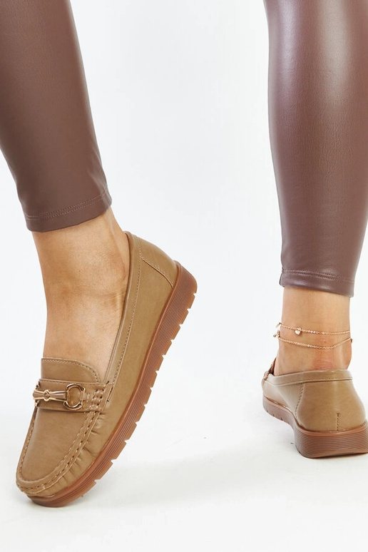 Mocassins à boucle beige foncé Anisah Mocassins à boucle beige foncé Anisah