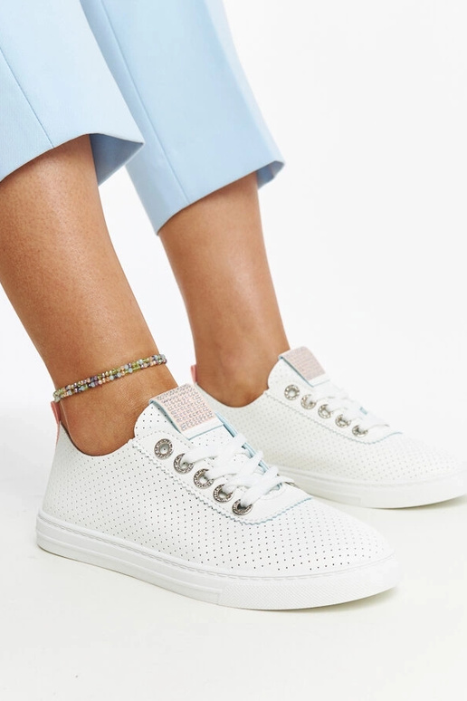 Hvide Anbarin øko-læder sneakers