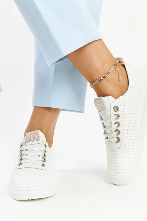 Hvide Anbarin øko-læder sneakers