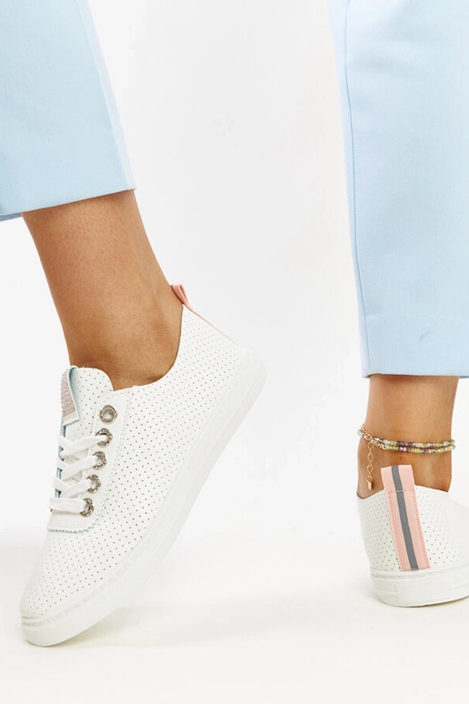 Hvide Anbarin øko-læder sneakers