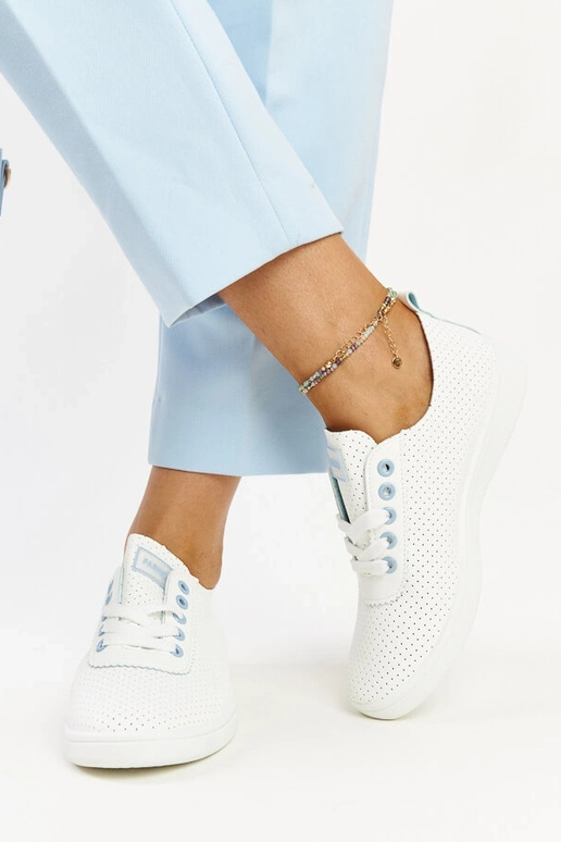 Hvide øko-læder sneakers Yusra