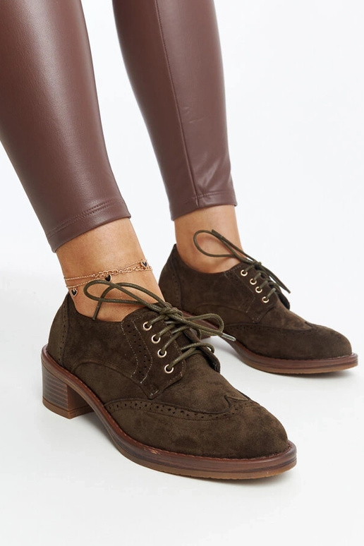 Bottines à talons en daim vert Tigard Bottines à talons en daim vert Tigard