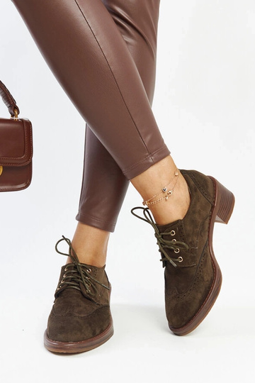 Bottines à talons en daim vert Tigard 2
