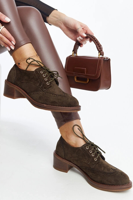 Bottines à talons en daim vert Tigard Bottines à talons en daim vert Tigard