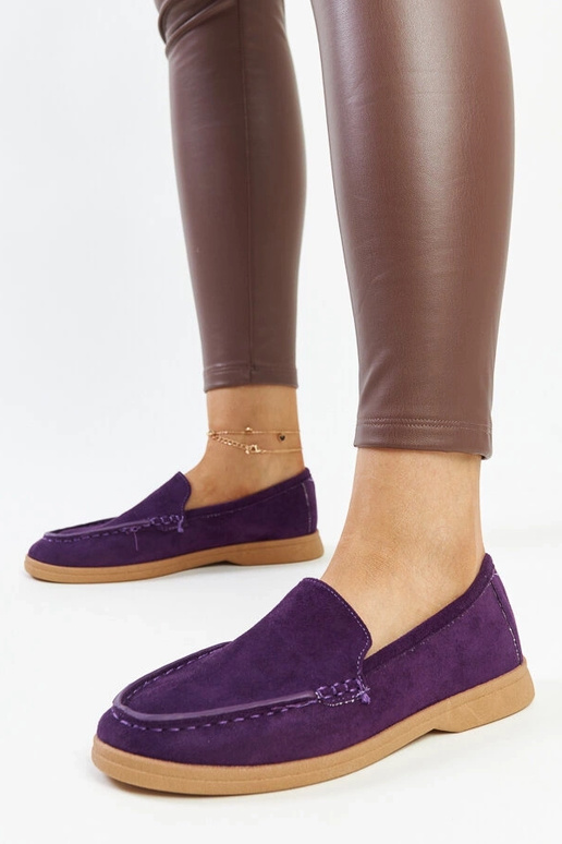 Chaussures Rumay en daim violet