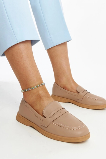 Brune klassiske Nawrah loafers 2