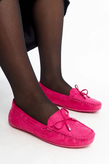 Mørke lyserøde loafers med... 2