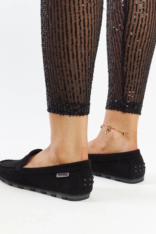 Zwarte suède mocassins Nafisah Zwarte suède mocassins Nafisah