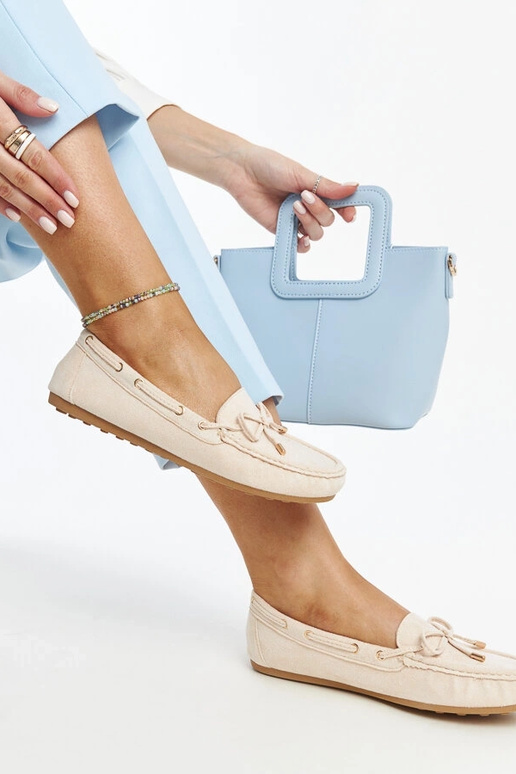 Aneesa hellbeige Wildleder-Loafer Aneesa hellbeige Wildleder-Loafer