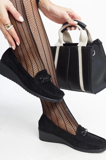 Sorte wedge loafers fra Amel 2