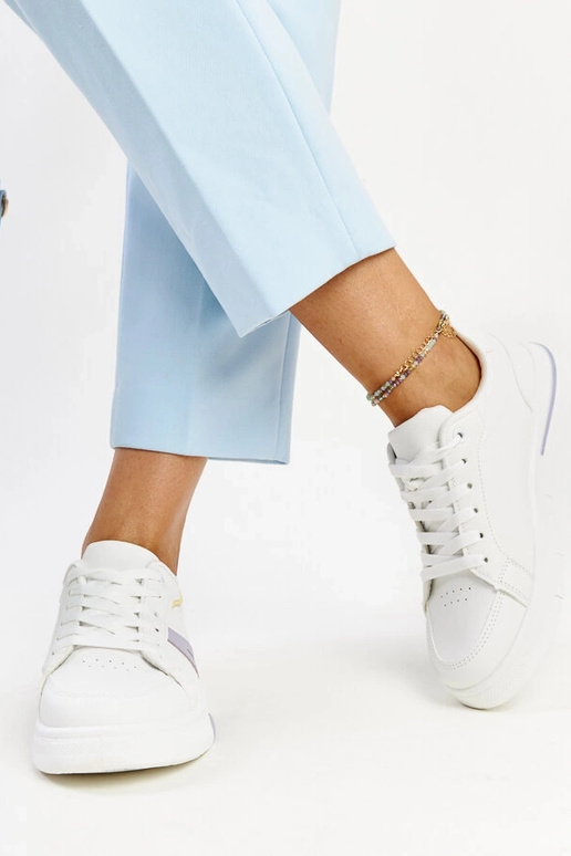 Baskets blanches de couleur Zorica