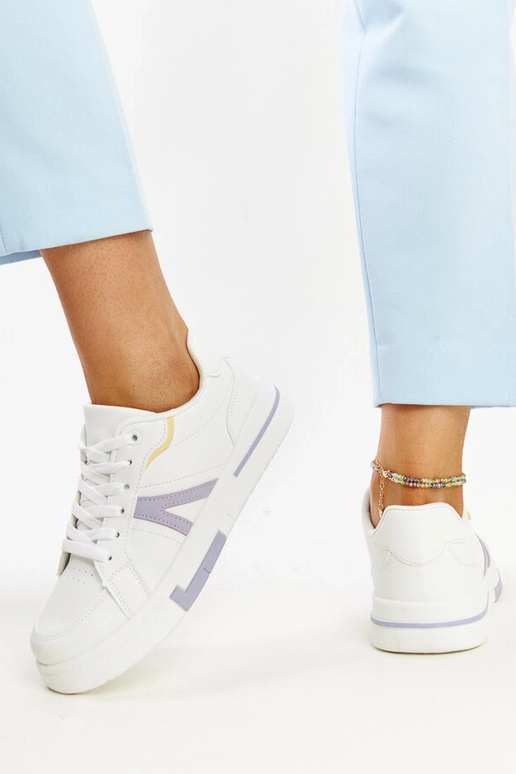 Baskets blanches de couleur Zorica
