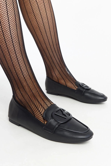 Sort Delgi Spænde Mokkasiner 2