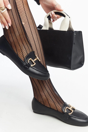 Sorte Tanja Buckle Moccasins 2