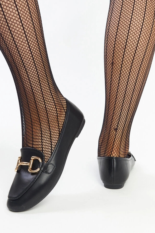 Sorte Tanja Buckle Moccasins