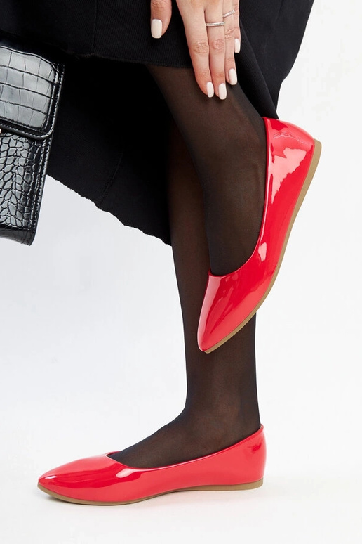 Brankica Ballerinas aus rotem Lackleder