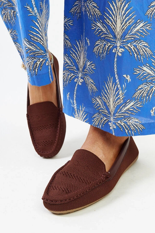 Brune loafers i Fiammetta-stof Brune loafers i Fiammetta-stof