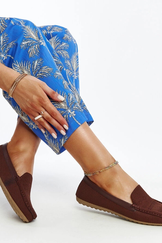 Brune loafers i Fiammetta-stof Brune loafers i Fiammetta-stof