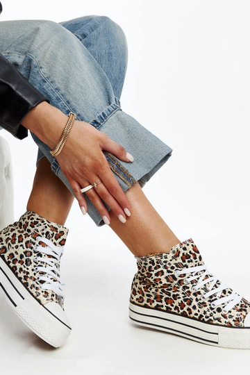 Baskets montantes à imprimé...