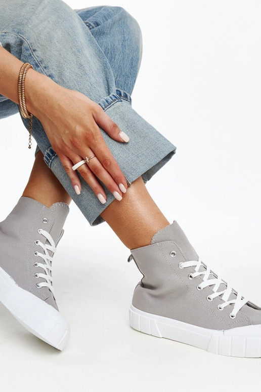 Szare wysokie trampki Vinka Szare wysokie trampki Vinka