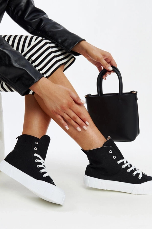 Sorte høje sneakers Vinka