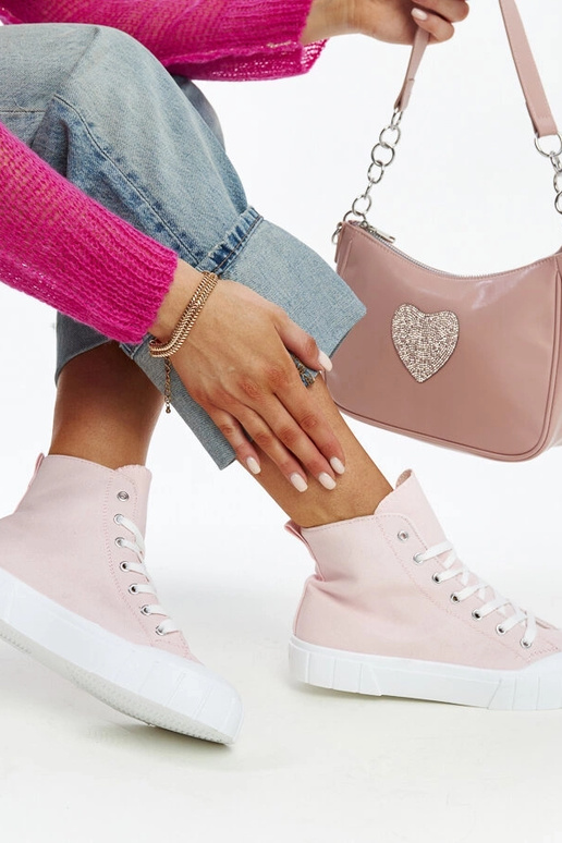 Roze hoge sneakers Vinka