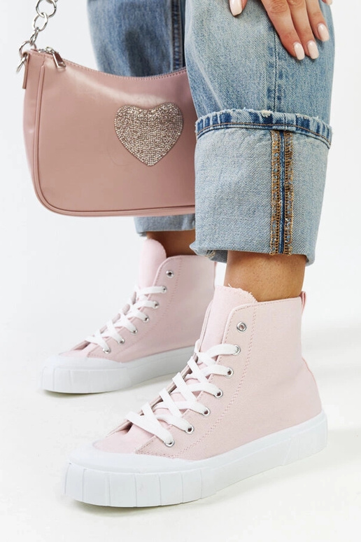 Roze hoge sneakers Vinka