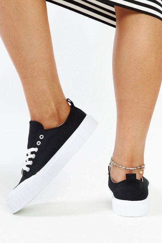 Baskets en tissu noir d'Eduard