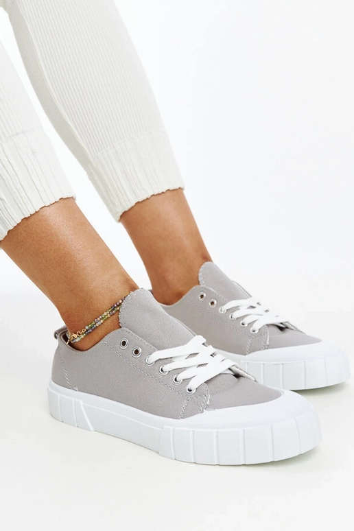 Eduards graue Stoff-Sneakers