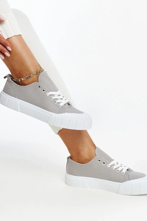 Baskets en tissu gris d'Eduard