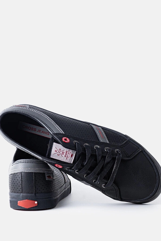 Zwarte heren sneakers CROSS JEANS Zwarte heren sneakers CROSS JEANS