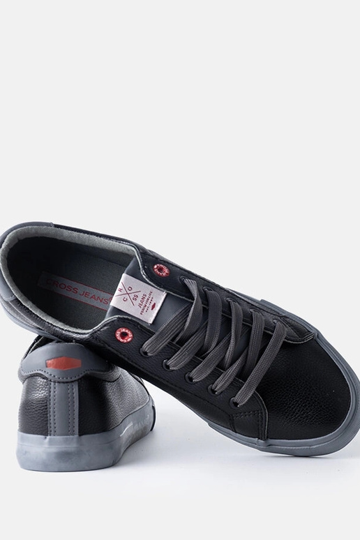 Zwart-grijze heren sneakers CROSS JEANS Zwart-grijze heren sneakers CROSS JEANS
