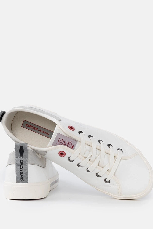 CROSS JEANS hvide og grå herresneakers CROSS JEANS hvide og grå herresneakers