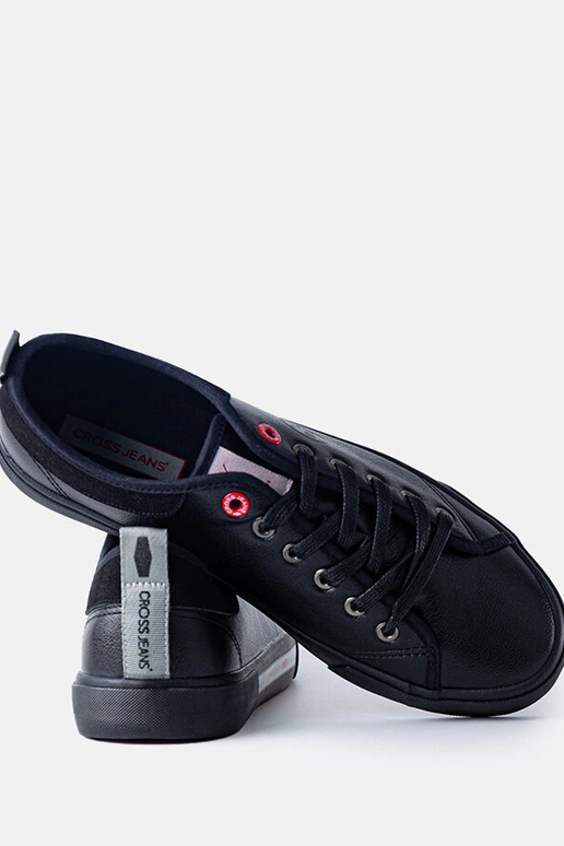 Zwarte heren sneakers CROSS JEANS van... Zwarte heren sneakers CROSS JEANS van...