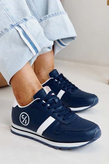 Marineblå damesneakers CROSS JEANS 2