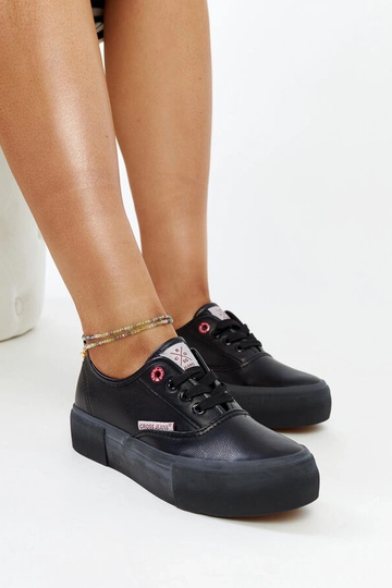 Schwarze Damen-Sneakers...