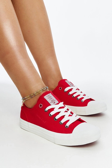Rote Damen-Sneakers CROSS...