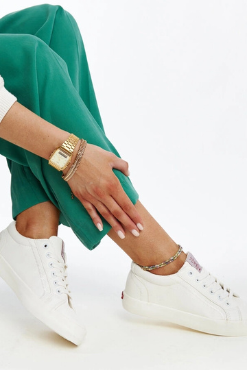 Baskets blanches en cuir...