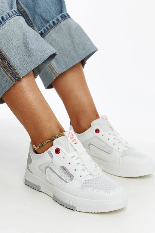CROSS JEANS weiße Damen-Sneaker