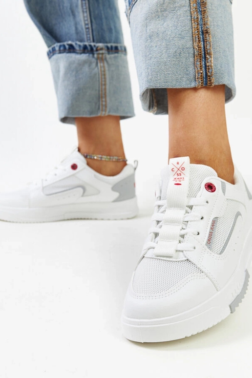 CROSS JEANS weiße Damen-Sneaker