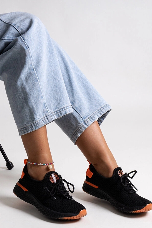 Baskets en tissu noir pour femme...