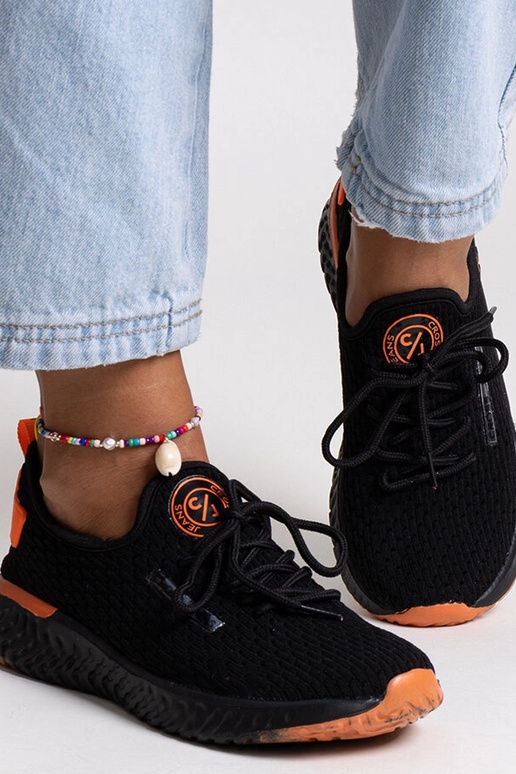 Baskets en tissu noir pour femme...