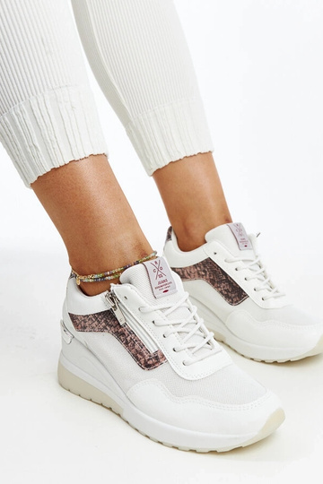 CROSS JEANS hvide wedge sneakers til kvinder 2