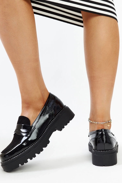 Schwarze Lackschuhe mit Kirsi-Innensohle Schwarze Lackschuhe mit Kirsi-Innensohle